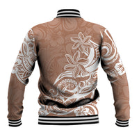 Polynesian Sunset Plumeria Baseball Jacket Pacific Island Tribal Nude Style LT9 - Wonder Print Shop