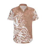 Polynesian Sunset Plumeria Hawaiian Shirt Pacific Island Tribal Nude Style - Wonder Print Shop