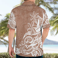 Polynesian Sunset Plumeria Hawaiian Shirt Pacific Island Tribal Nude Style - Wonder Print Shop
