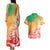 Polynesian Sunset Plumeria Couples Matching Tank Maxi Dress and Hawaiian Shirt Pacific Island Tribal Reggae Style LT9 - Wonder Print Shop