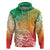 Polynesian Sunset Plumeria Hoodie Pacific Island Tribal Reggae Style - Wonder Print Shop