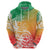 Polynesian Sunset Plumeria Hoodie Pacific Island Tribal Reggae Style - Wonder Print Shop