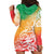 Polynesian Sunset Plumeria Hoodie Dress Pacific Island Tribal Reggae Style - Wonder Print Shop