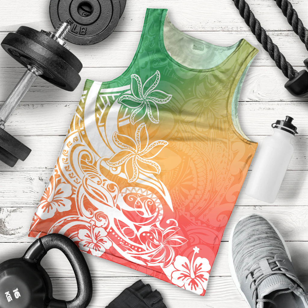 polynesian-sunset-plumeria-men-tank-top-pacific-island-tribal-reggae-style