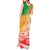 Polynesian Sunset Plumeria Tank Maxi Dress Pacific Island Tribal Reggae Style - Wonder Print Shop