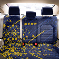 Caribbean Cricket Custom Barbados Back Car Seat Cover Blue Bajan Broken Trident