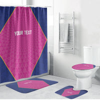 Caribbean Cricket Custom Barbados Bathroom Set Pride of Barbados Pink Trident Edition