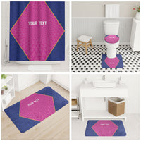 Caribbean Cricket Custom Barbados Bathroom Set Pride of Barbados Pink Trident Edition