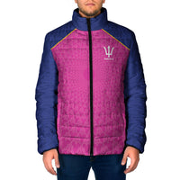 Caribbean Cricket Custom Barbados Padded Jacket Pride of Barbados Pink Trident Edition