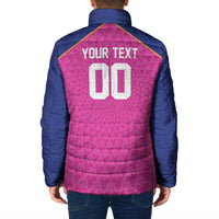Caribbean Cricket Custom Barbados Padded Jacket Pride of Barbados Pink Trident Edition
