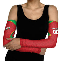 Caribbean Cricket Custom Guyana Arm Sleeves Warriors Rise Amazonian Geometry Motif