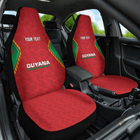 Caribbean Cricket Custom Guyana Car Seat Cover Warriors Rise Amazonian Geometry Motif