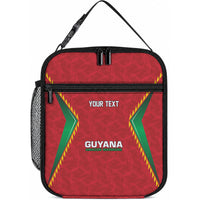 Caribbean Cricket Custom Guyana Lunch Bag Warriors Rise Amazonian Geometry Motif