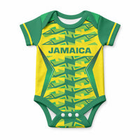 Caribbean Cricket Custom Jamaica Baby Onesie Stand Tall Together Akan Inspired Geometric Motif