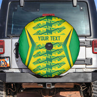 Caribbean Cricket Custom Jamaica Spare Tire Cover Stand Tall Together Akan Inspired Geometric Motif