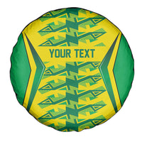 Caribbean Cricket Custom Jamaica Spare Tire Cover Stand Tall Together Akan Inspired Geometric Motif