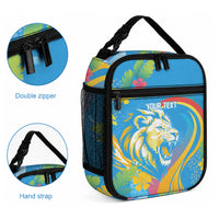 Caribbean Cricket Custom Saint Lucia Lunch Bag Kite'y Enspiwe'w Hibiscus Flowers Edition