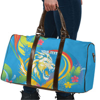 Caribbean Cricket Custom Saint Lucia Travel Bag Kite'y Enspiwe'w Hibiscus Flowers Edition