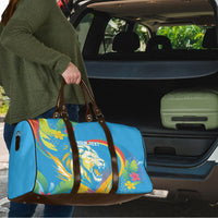 Caribbean Cricket Custom Saint Lucia Travel Bag Kite'y Enspiwe'w Hibiscus Flowers Edition