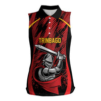 Caribbean Cricket Custom Trinidad and Tobago Women Sleeveless Polo Shirt Trinbago Knight We Are TKR