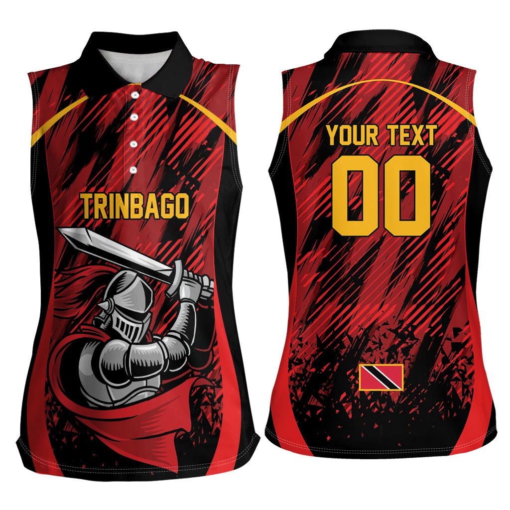Caribbean Cricket Custom Trinidad and Tobago Women Sleeveless Polo Shirt Trinbago Knight We Are TKR