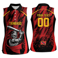 Caribbean Cricket Custom Trinidad and Tobago Women Sleeveless Polo Shirt Trinbago Knight We Are TKR