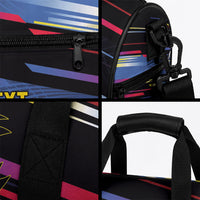 Caribbean Cricket Custom Antigua and Barbuda Duffle Bag Abstract Geometric Pattern