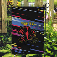 Caribbean Cricket Custom Antigua and Barbuda Garden Flag Abstract Geometric Pattern