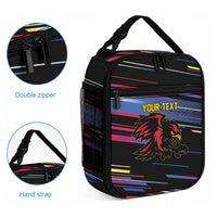 Caribbean Cricket Custom Antigua and Barbuda Lunch Bag Abstract Geometric Pattern
