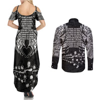 New Zealand Rugby Couples Matching Summer Maxi Dress and Long Sleeve Button Shirt Black Haka Dance With NZ Champions History LT9 - Wonder Print Shop