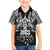 New Zealand Rugby Family Matching Off Shoulder Short Dress and Hawaiian Shirt Black Haka Dance With NZ Champions History LT9 - Wonder Print Shop