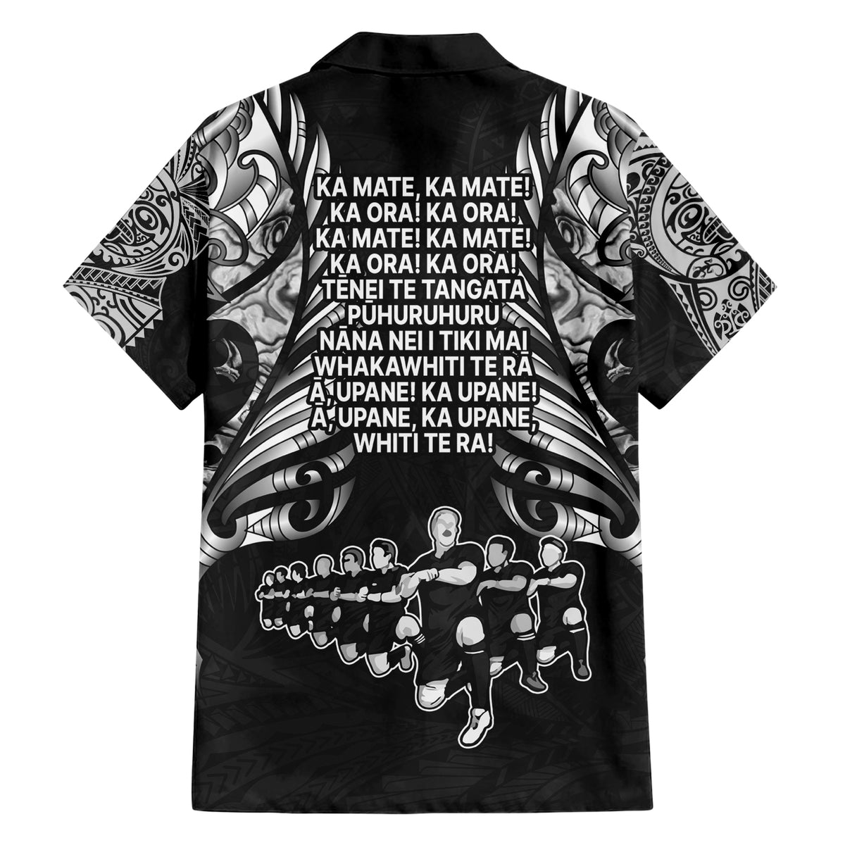 New Zealand Rugby Hawaiian Shirt Black Haka Dance With NZ Champions History - Wonder Print Shop
