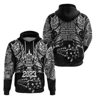 New Zealand Rugby Hoodie Black Haka Dance With NZ Champions History - Wonder Print Shop