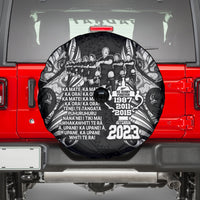 New Zealand Rugby Spare Tire Cover Black Haka Dance With NZ Champions History - Wonder Print Shop