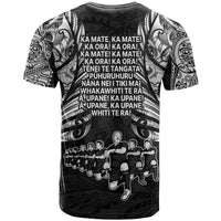 New Zealand Rugby T Shirt Black Haka Dance With NZ Champions History - Wonder Print Shop