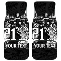 Custom New Zealand Rugby Car Mats Black Haka Dance With NZ Champions History LT9 - Wonder Print Shop