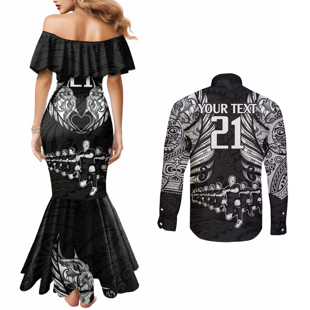 custom-new-zealand-rugby-couples-matching-mermaid-dress-and-long-sleeve-button-shirt-black-haka-dance-with-nz-champions-history