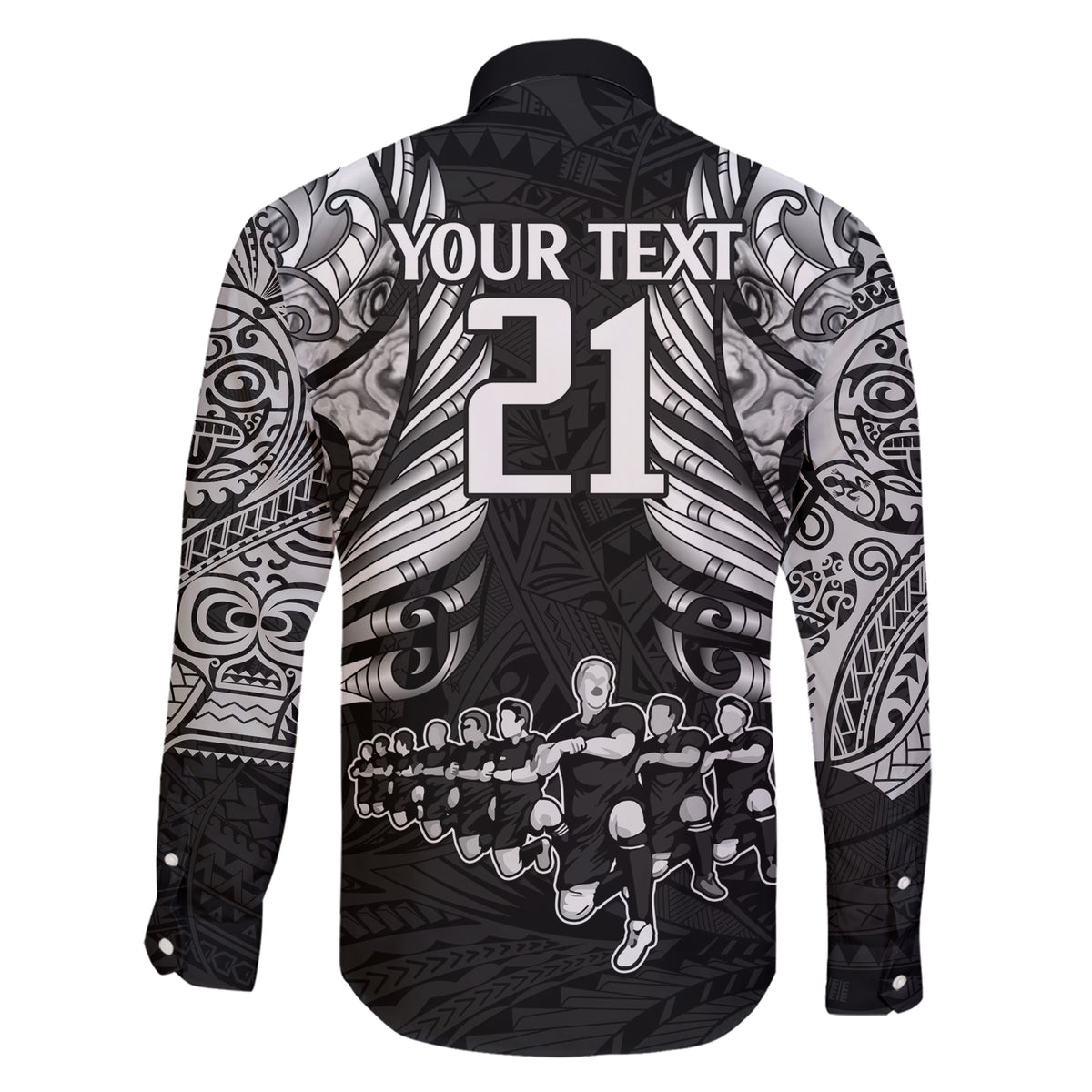 Custom New Zealand Rugby Family Matching Short Sleeve Bodycon Dress and Hawaiian Shirt Black Haka Dance With NZ Champions History - Wonder Print Shop