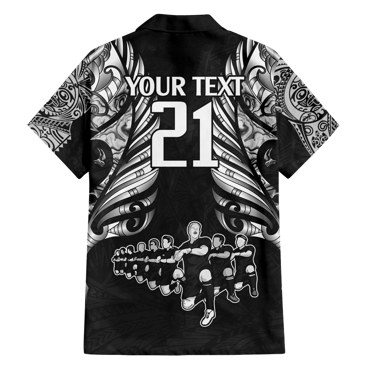 Custom New Zealand Rugby Family Matching Tank Maxi Dress and Hawaiian Shirt Black Haka Dance With NZ Champions History - Wonder Print Shop