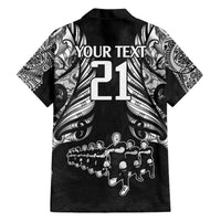 Custom New Zealand Rugby Hawaiian Shirt Black Haka Dance With NZ Champions History - Wonder Print Shop