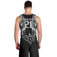 Custom New Zealand Rugby Men Tank Top Black Haka Dance With NZ Champions History - Wonder Print Shop