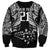 Custom New Zealand Rugby Sweatshirt Black Haka Dance With NZ Champions History - Wonder Print Shop