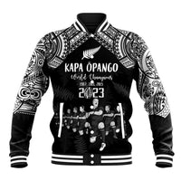 NZ Rugby Baseball Jacket Kapa Opango Maori Haka With Years of The All Black Champions LT9 - Wonder Print Shop