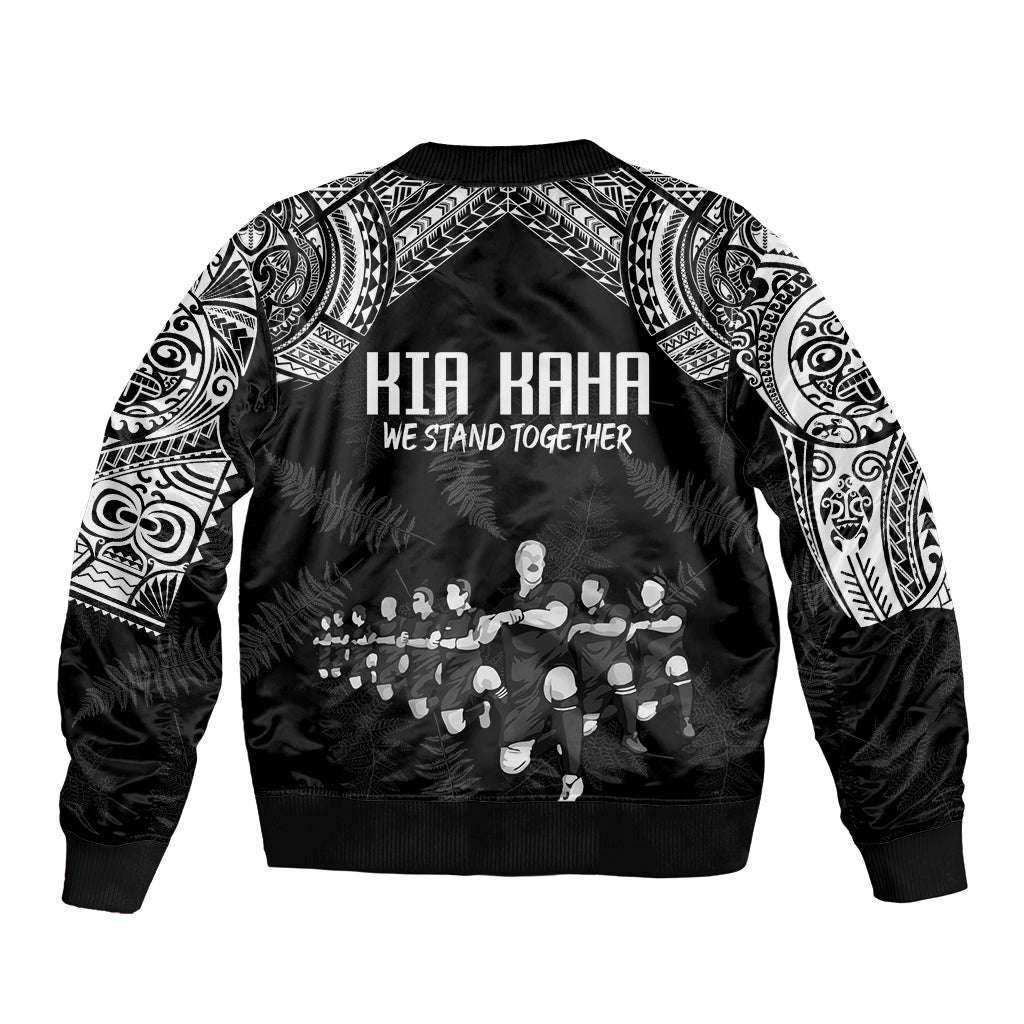 NZ Rugby Bomber Jacket Kapa Opango Maori Haka With Years of The All Black Champions LT9 - Wonder Print Shop