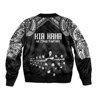 NZ Rugby Bomber Jacket Kapa Opango Maori Haka With Years of The All Black Champions LT9 - Wonder Print Shop
