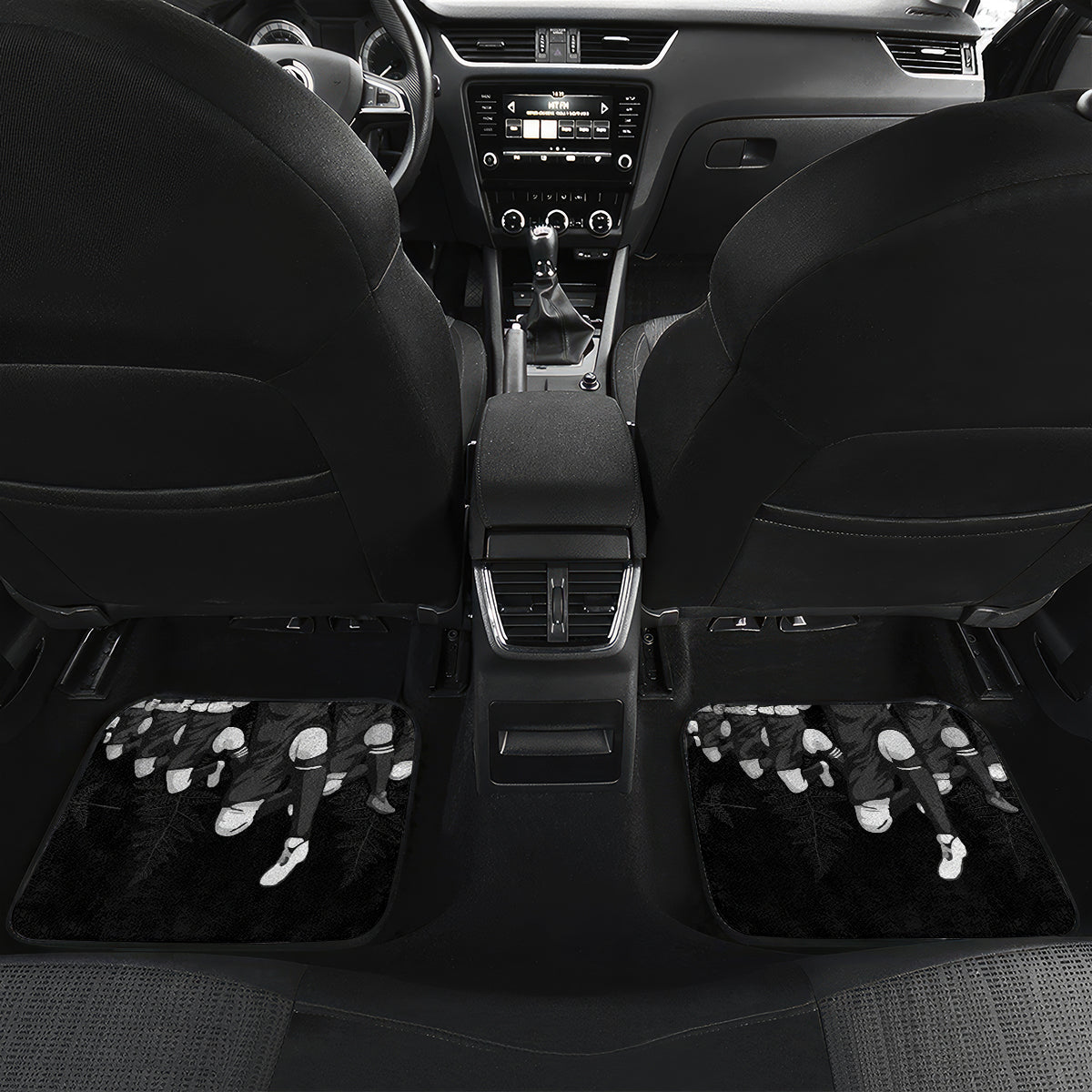 NZ Rugby Car Mats Kapa Opango Maori Haka With Years of The All Black Champions LT9 - Wonder Print Shop