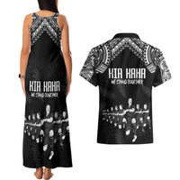 NZ Rugby Couples Matching Tank Maxi Dress and Hawaiian Shirt Kapa Opango Maori Haka With Years of The All Black Champions LT9 - Wonder Print Shop