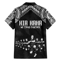NZ Rugby Family Matching Long Sleeve Bodycon Dress and Hawaiian Shirt Kapa Opango Maori Haka With Years of The All Black Champions LT9 - Wonder Print Shop