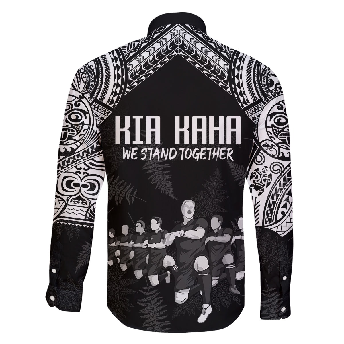 NZ Rugby Family Matching Long Sleeve Bodycon Dress and Hawaiian Shirt Kapa Opango Maori Haka With Years of The All Black Champions LT9 - Wonder Print Shop