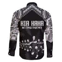 NZ Rugby Family Matching Long Sleeve Bodycon Dress and Hawaiian Shirt Kapa Opango Maori Haka With Years of The All Black Champions LT9 - Wonder Print Shop